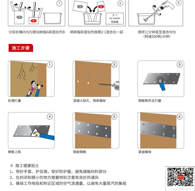 包钢水城粘钢加固施工过程